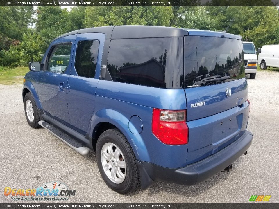 2008 Honda Element EX AWD Atomic Blue Metallic / Gray/Black Photo #5