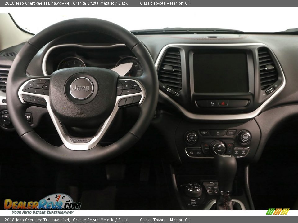2018 Jeep Cherokee Trailhawk 4x4 Granite Crystal Metallic / Black Photo #9