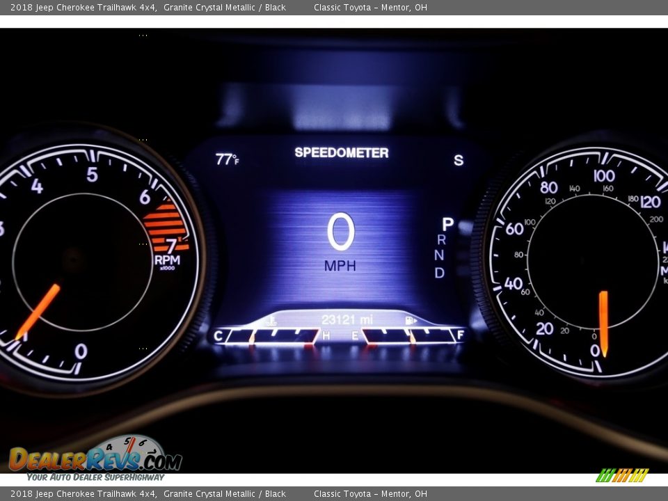 2018 Jeep Cherokee Trailhawk 4x4 Granite Crystal Metallic / Black Photo #10