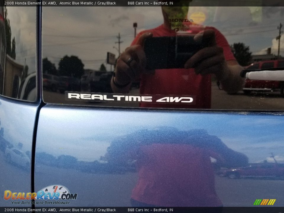 2008 Honda Element EX AWD Atomic Blue Metallic / Gray/Black Photo #7