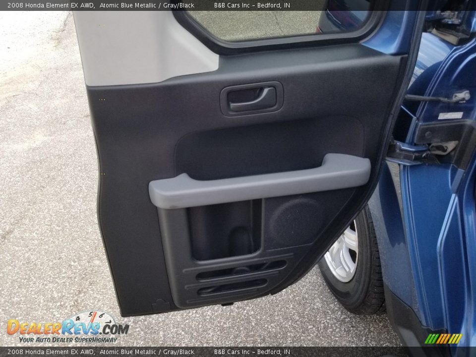 2008 Honda Element EX AWD Atomic Blue Metallic / Gray/Black Photo #11