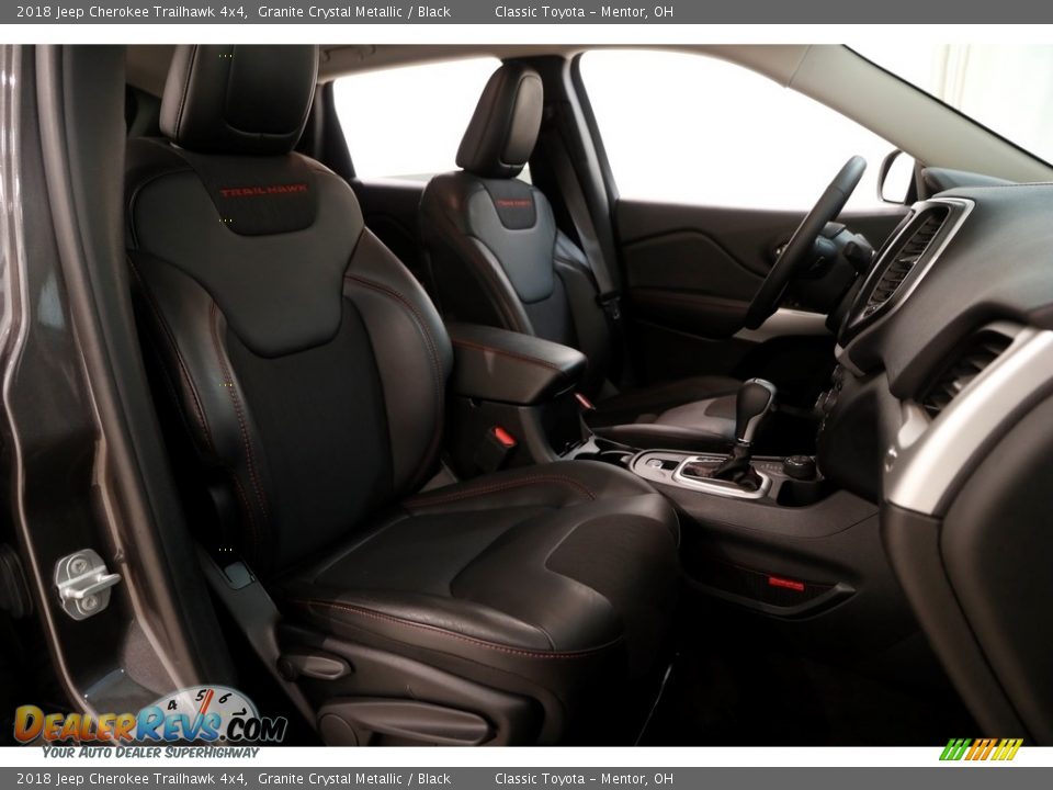 2018 Jeep Cherokee Trailhawk 4x4 Granite Crystal Metallic / Black Photo #19