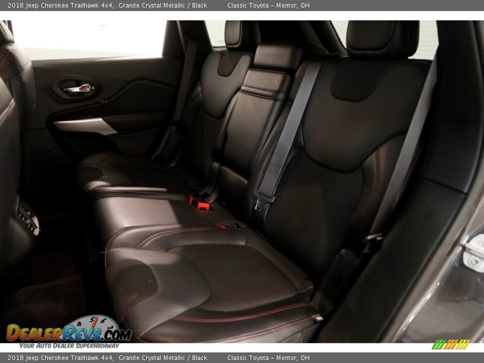 2018 Jeep Cherokee Trailhawk 4x4 Granite Crystal Metallic / Black Photo #21