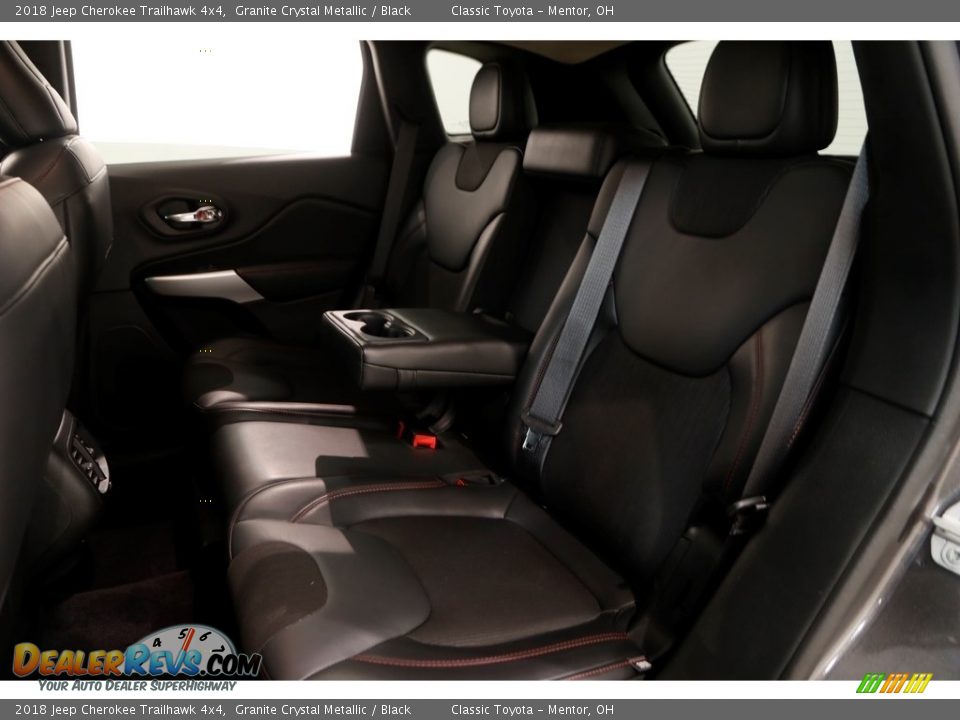 2018 Jeep Cherokee Trailhawk 4x4 Granite Crystal Metallic / Black Photo #22