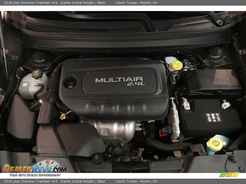 2018 Jeep Cherokee Trailhawk 4x4 Granite Crystal Metallic / Black Photo #24