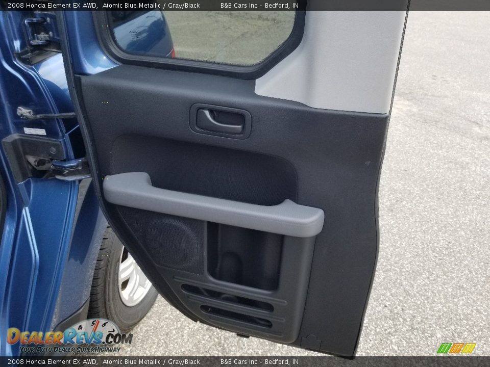 2008 Honda Element EX AWD Atomic Blue Metallic / Gray/Black Photo #17