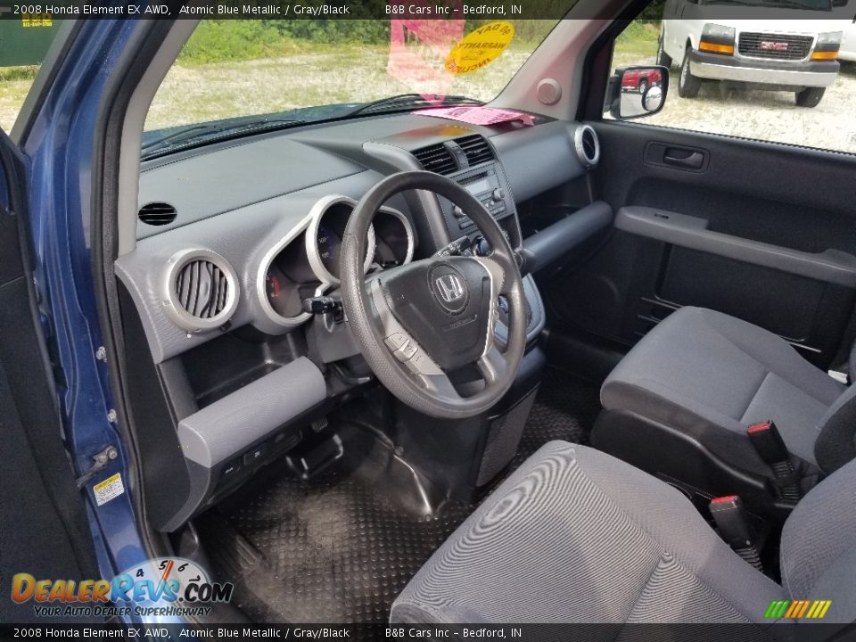 2008 Honda Element EX AWD Atomic Blue Metallic / Gray/Black Photo #21
