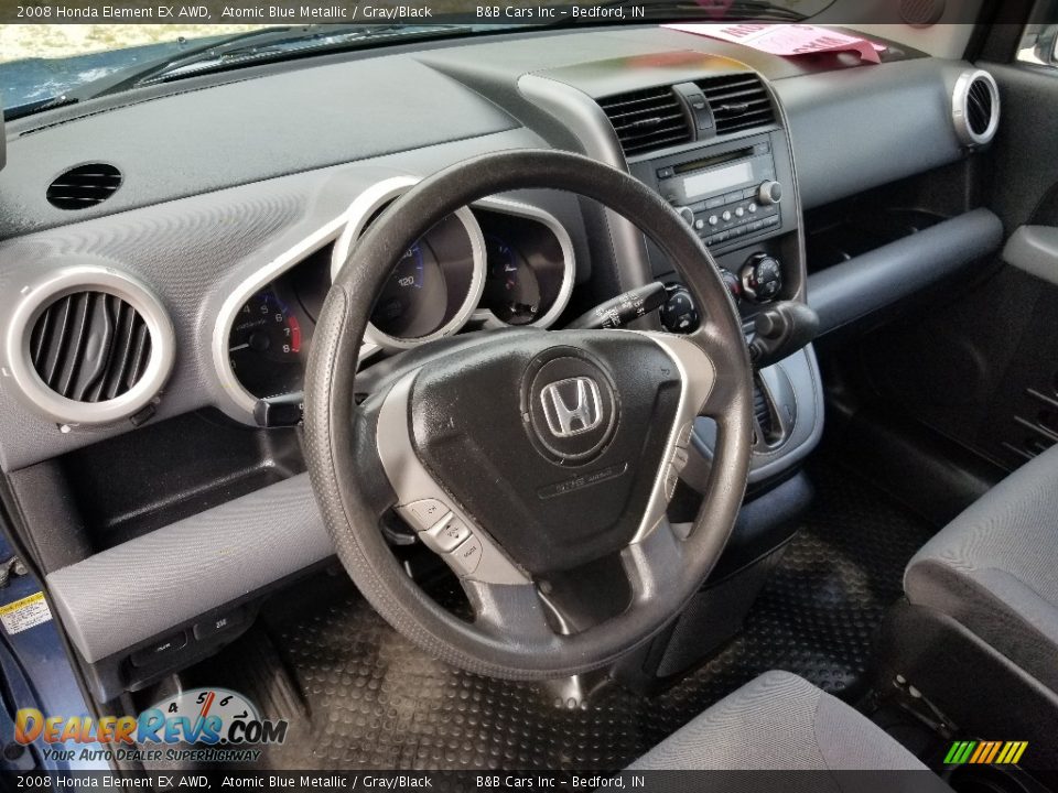2008 Honda Element EX AWD Atomic Blue Metallic / Gray/Black Photo #23