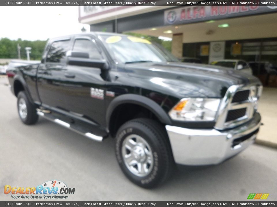 2017 Ram 2500 Tradesman Crew Cab 4x4 Black Forest Green Pearl / Black/Diesel Gray Photo #3