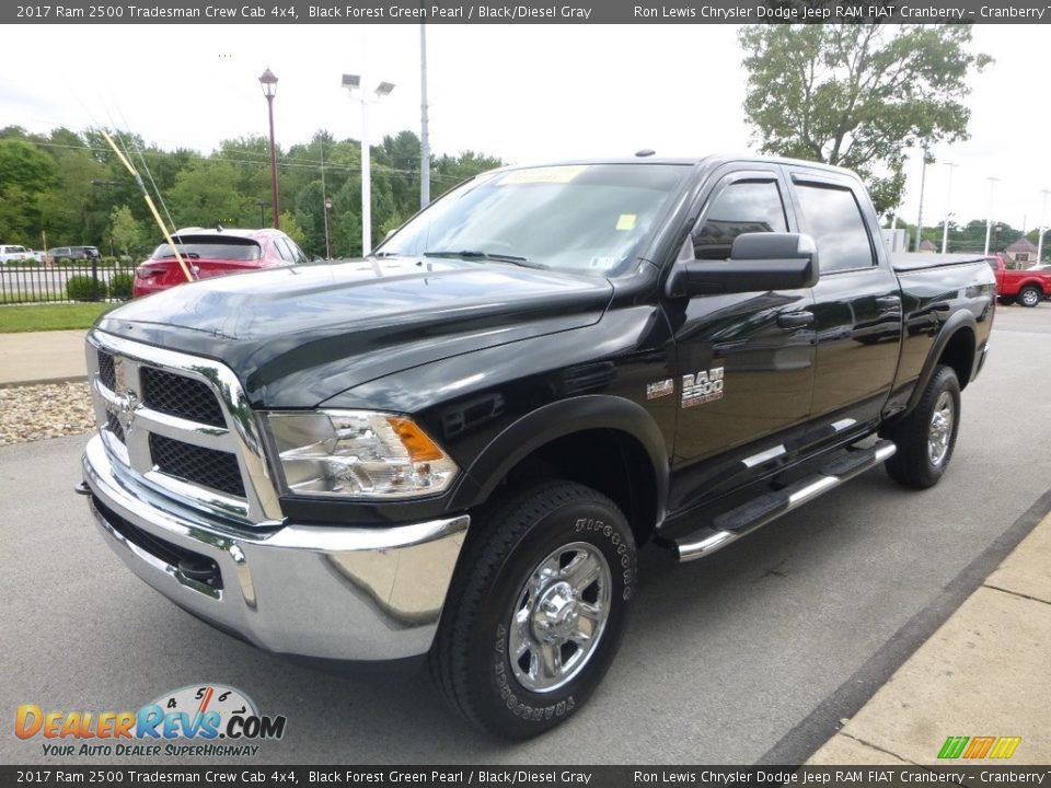 2017 Ram 2500 Tradesman Crew Cab 4x4 Black Forest Green Pearl / Black/Diesel Gray Photo #5