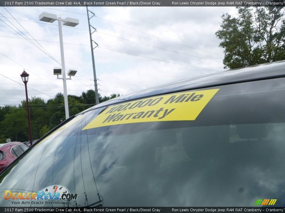 2017 Ram 2500 Tradesman Crew Cab 4x4 Black Forest Green Pearl / Black/Diesel Gray Photo #6
