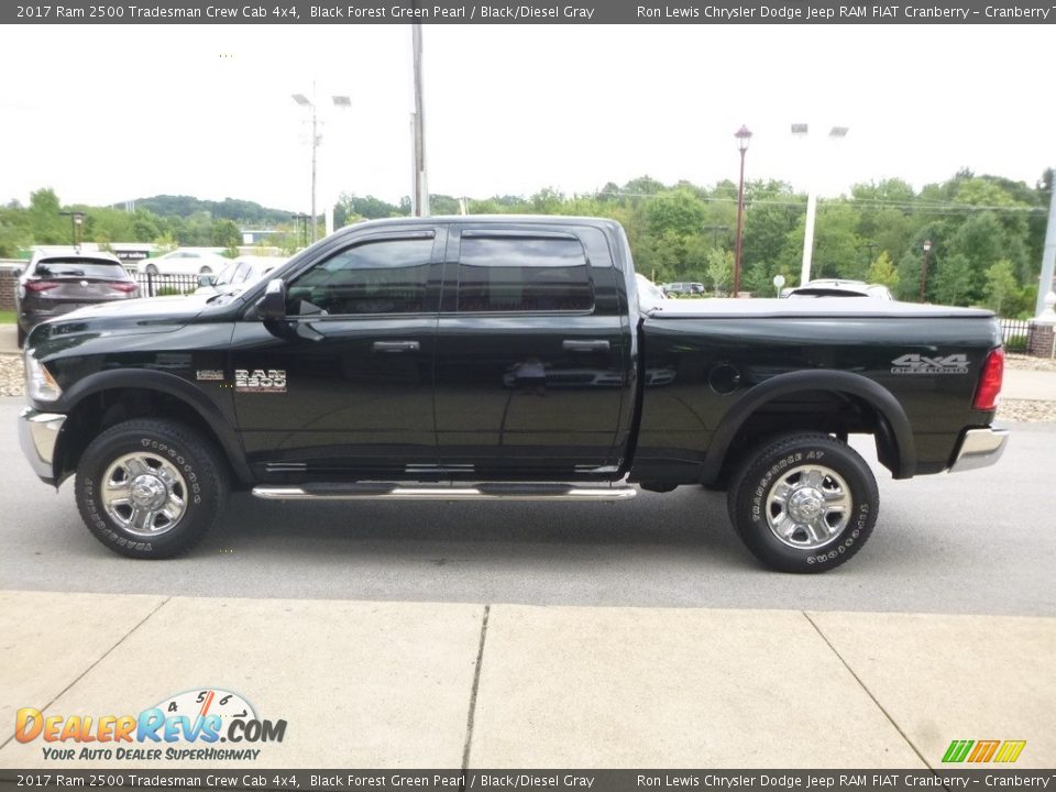 2017 Ram 2500 Tradesman Crew Cab 4x4 Black Forest Green Pearl / Black/Diesel Gray Photo #7