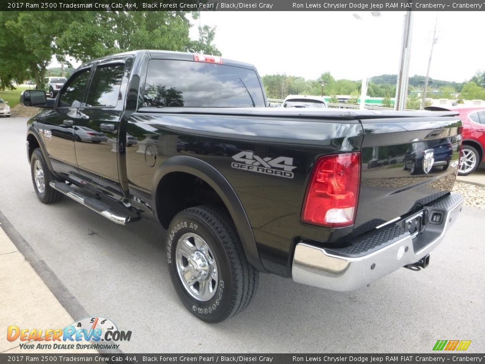 2017 Ram 2500 Tradesman Crew Cab 4x4 Black Forest Green Pearl / Black/Diesel Gray Photo #8