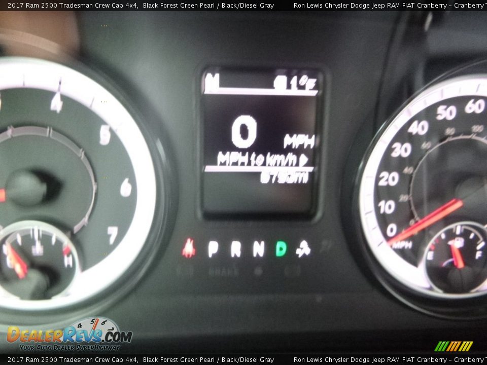 2017 Ram 2500 Tradesman Crew Cab 4x4 Black Forest Green Pearl / Black/Diesel Gray Photo #19