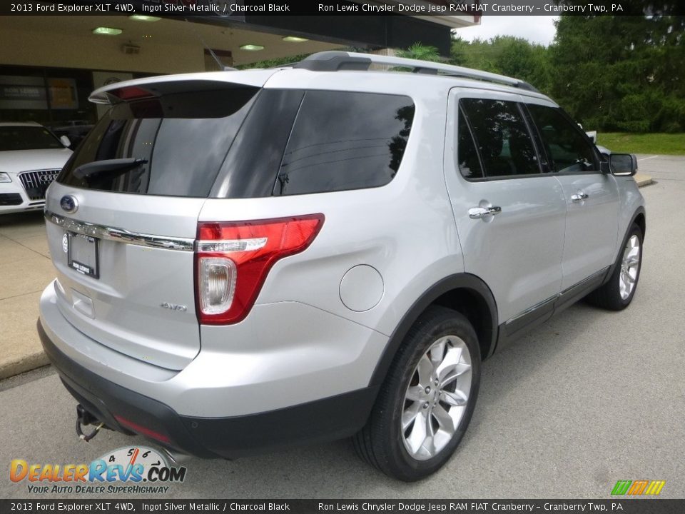 2013 Ford Explorer XLT 4WD Ingot Silver Metallic / Charcoal Black Photo #2