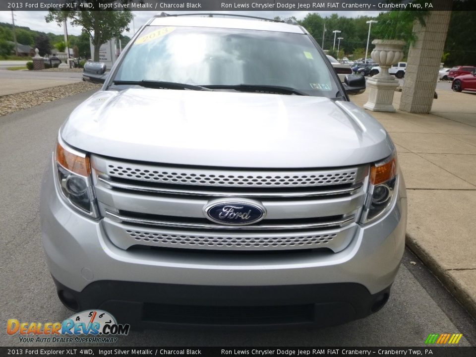 2013 Ford Explorer XLT 4WD Ingot Silver Metallic / Charcoal Black Photo #4