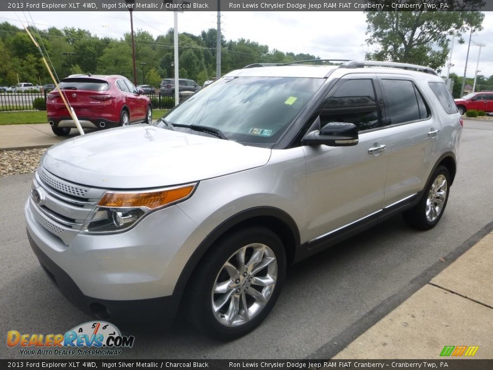 2013 Ford Explorer XLT 4WD Ingot Silver Metallic / Charcoal Black Photo #5
