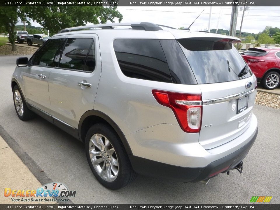 2013 Ford Explorer XLT 4WD Ingot Silver Metallic / Charcoal Black Photo #7