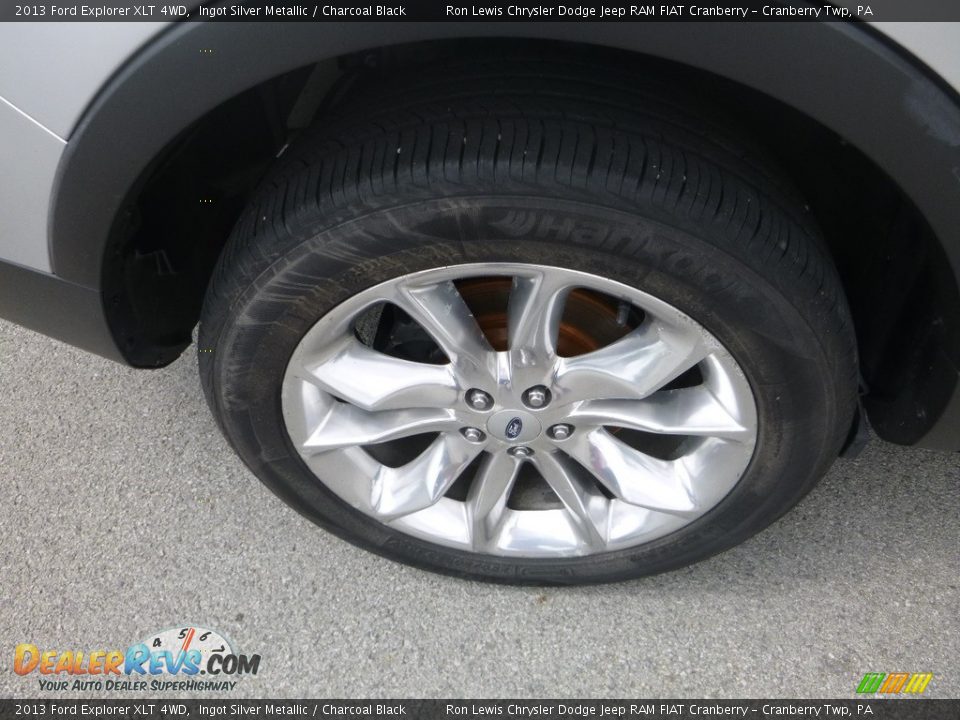 2013 Ford Explorer XLT 4WD Ingot Silver Metallic / Charcoal Black Photo #9