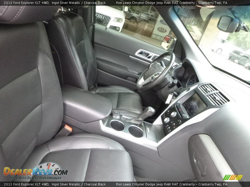 2013 Ford Explorer XLT 4WD Ingot Silver Metallic / Charcoal Black Photo #12