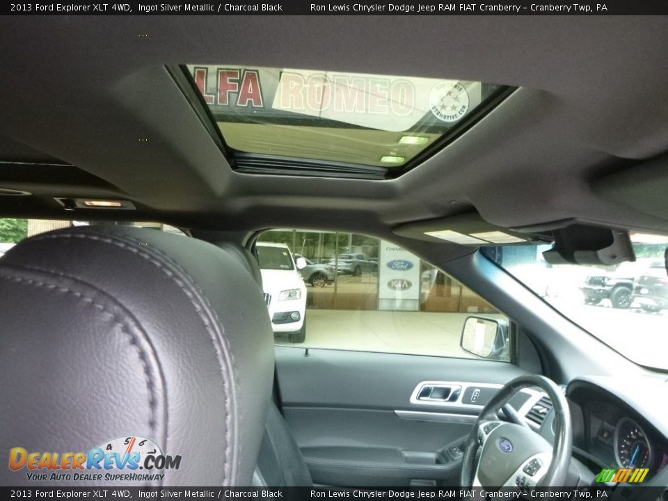 2013 Ford Explorer XLT 4WD Ingot Silver Metallic / Charcoal Black Photo #13