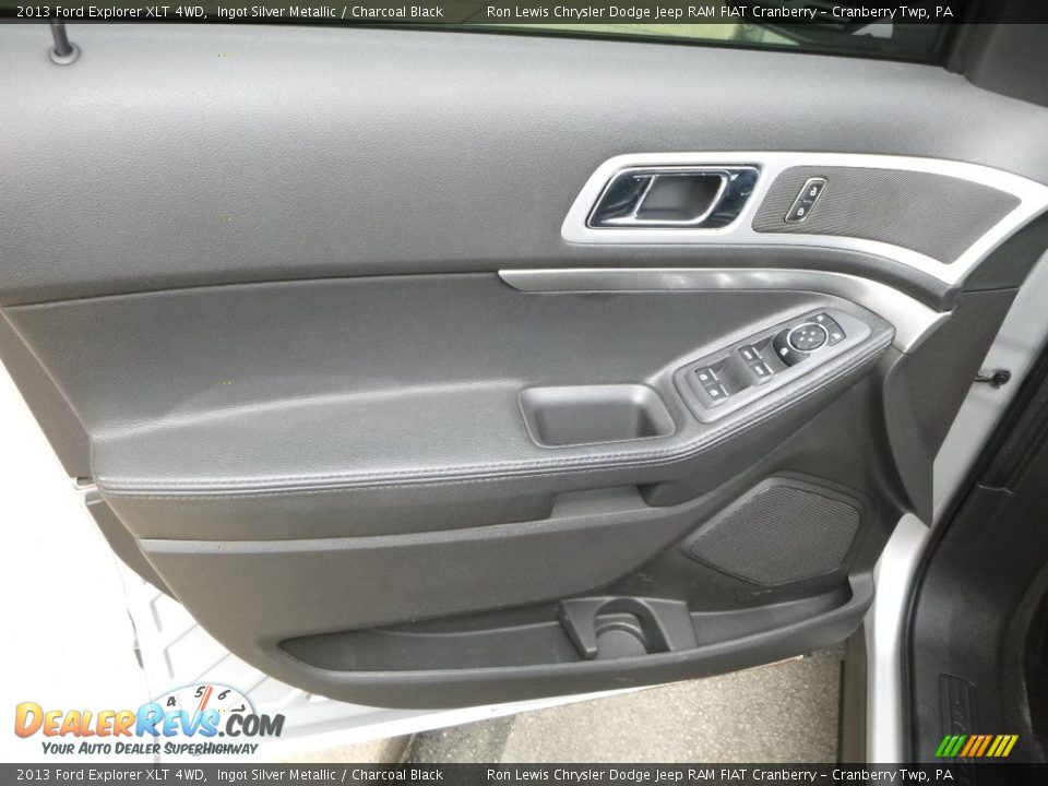 2013 Ford Explorer XLT 4WD Ingot Silver Metallic / Charcoal Black Photo #15