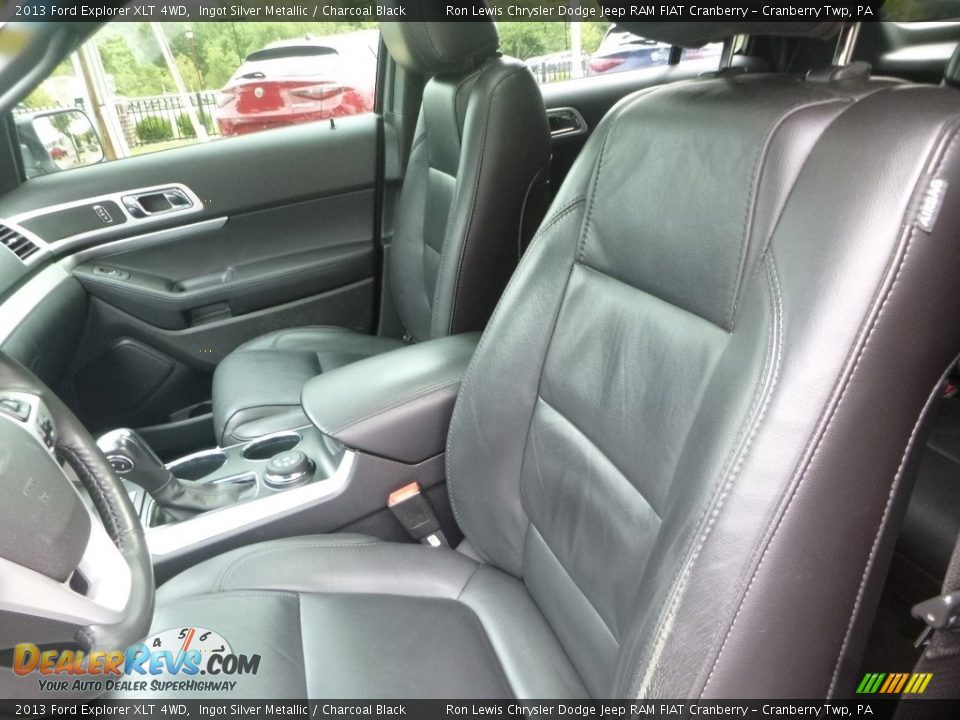 2013 Ford Explorer XLT 4WD Ingot Silver Metallic / Charcoal Black Photo #16