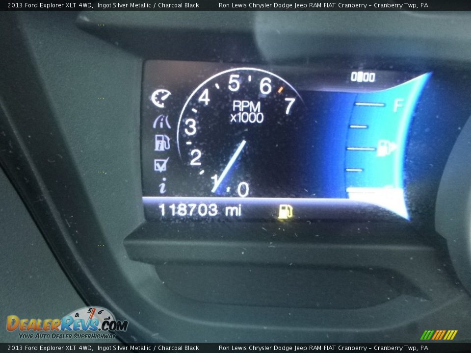 2013 Ford Explorer XLT 4WD Ingot Silver Metallic / Charcoal Black Photo #20