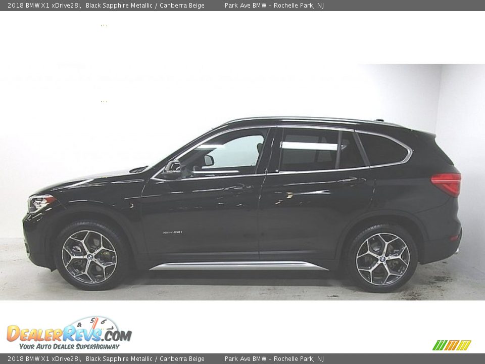 2018 BMW X1 xDrive28i Black Sapphire Metallic / Canberra Beige Photo #2