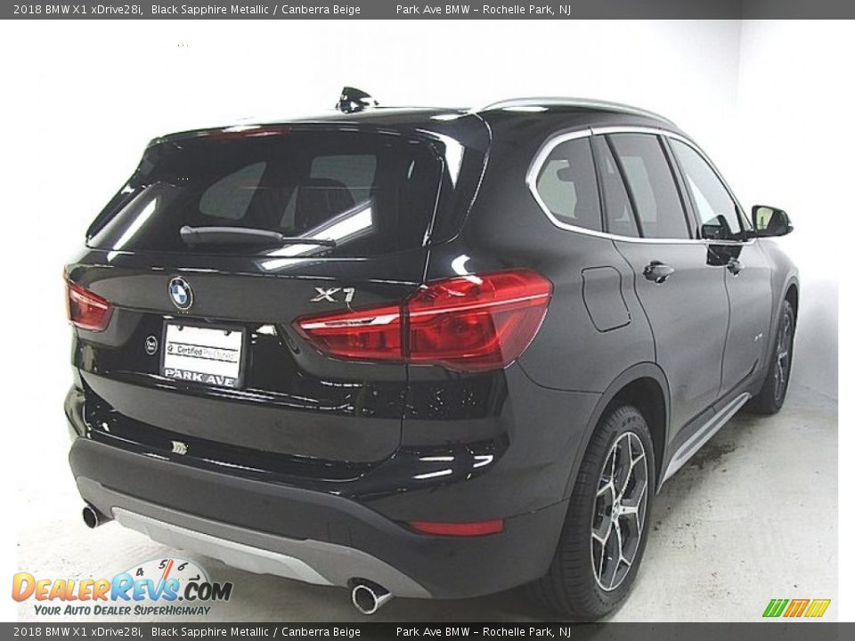 2018 BMW X1 xDrive28i Black Sapphire Metallic / Canberra Beige Photo #5