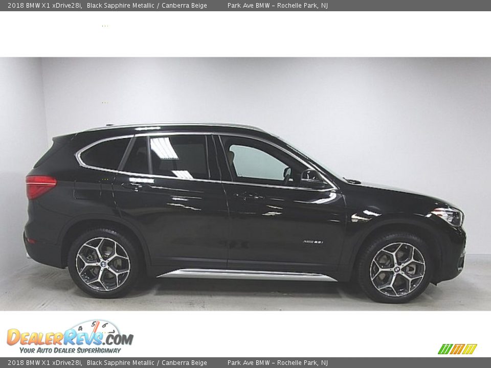 2018 BMW X1 xDrive28i Black Sapphire Metallic / Canberra Beige Photo #6