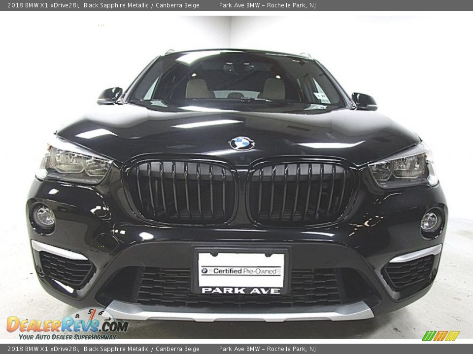 2018 BMW X1 xDrive28i Black Sapphire Metallic / Canberra Beige Photo #9