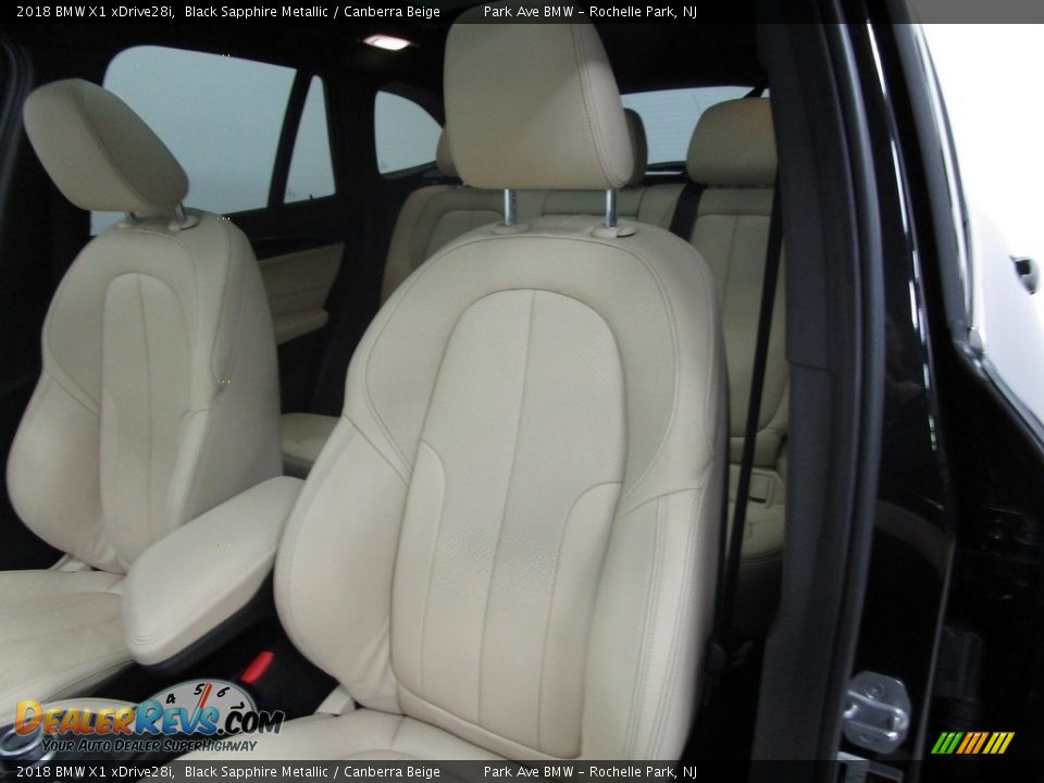 2018 BMW X1 xDrive28i Black Sapphire Metallic / Canberra Beige Photo #11