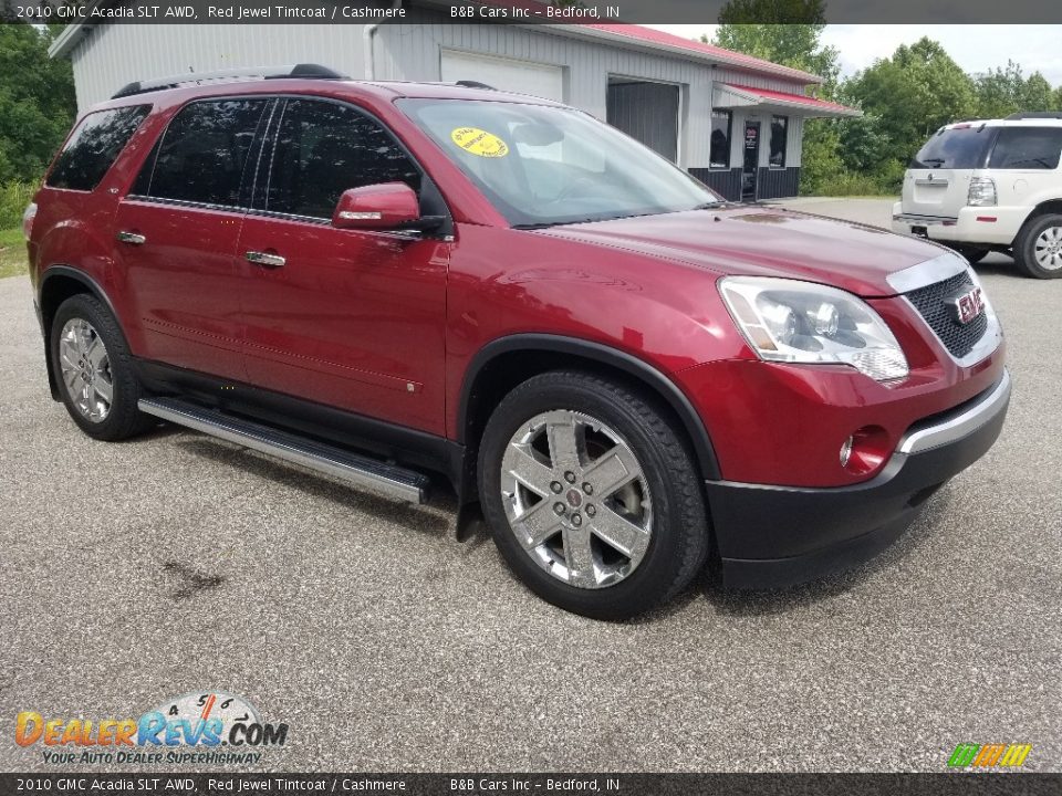 2010 GMC Acadia SLT AWD Red Jewel Tintcoat / Cashmere Photo #2