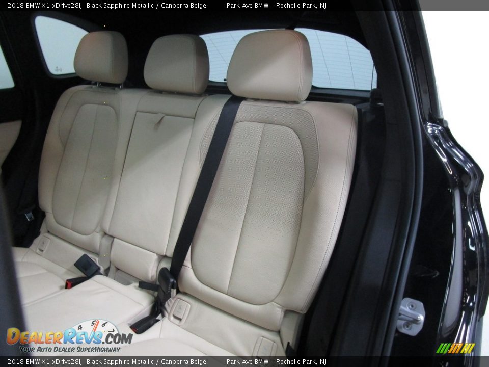 2018 BMW X1 xDrive28i Black Sapphire Metallic / Canberra Beige Photo #14