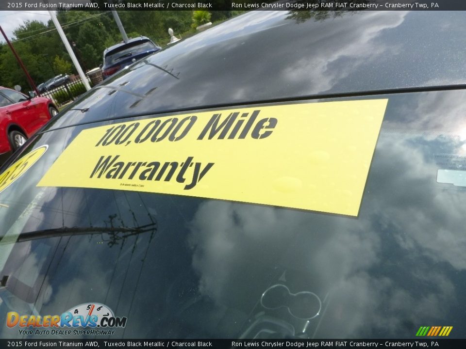 2015 Ford Fusion Titanium AWD Tuxedo Black Metallic / Charcoal Black Photo #14