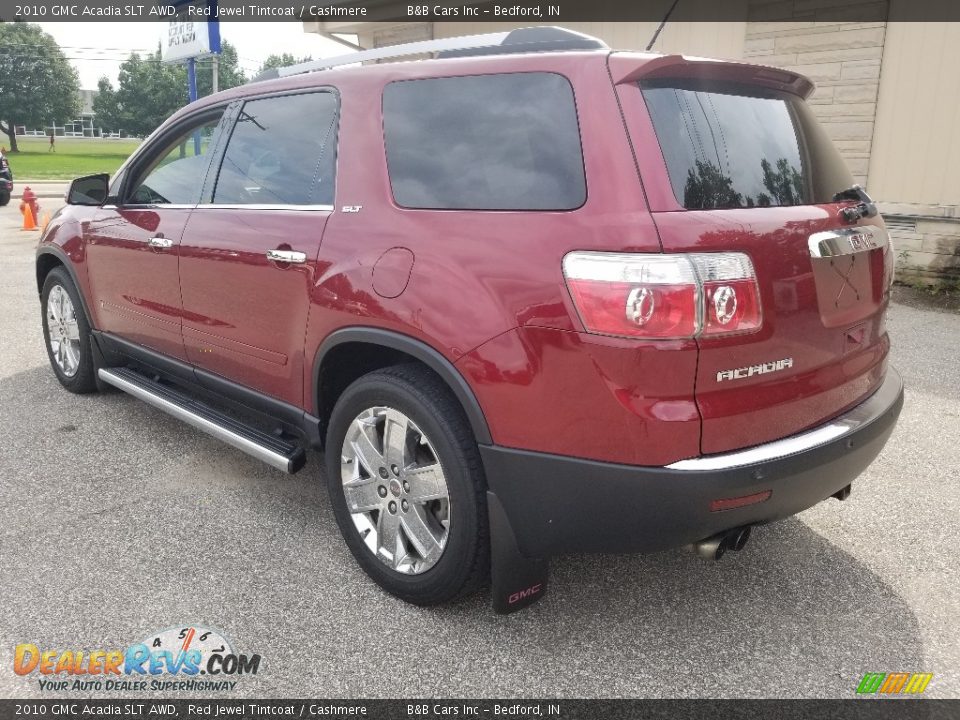 2010 GMC Acadia SLT AWD Red Jewel Tintcoat / Cashmere Photo #4
