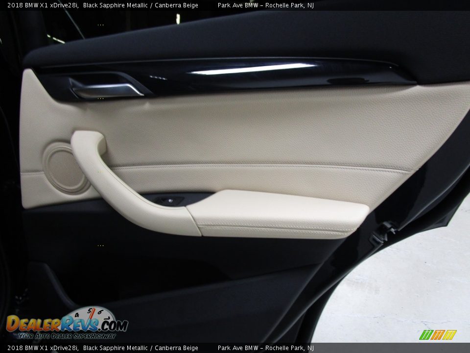 2018 BMW X1 xDrive28i Black Sapphire Metallic / Canberra Beige Photo #19