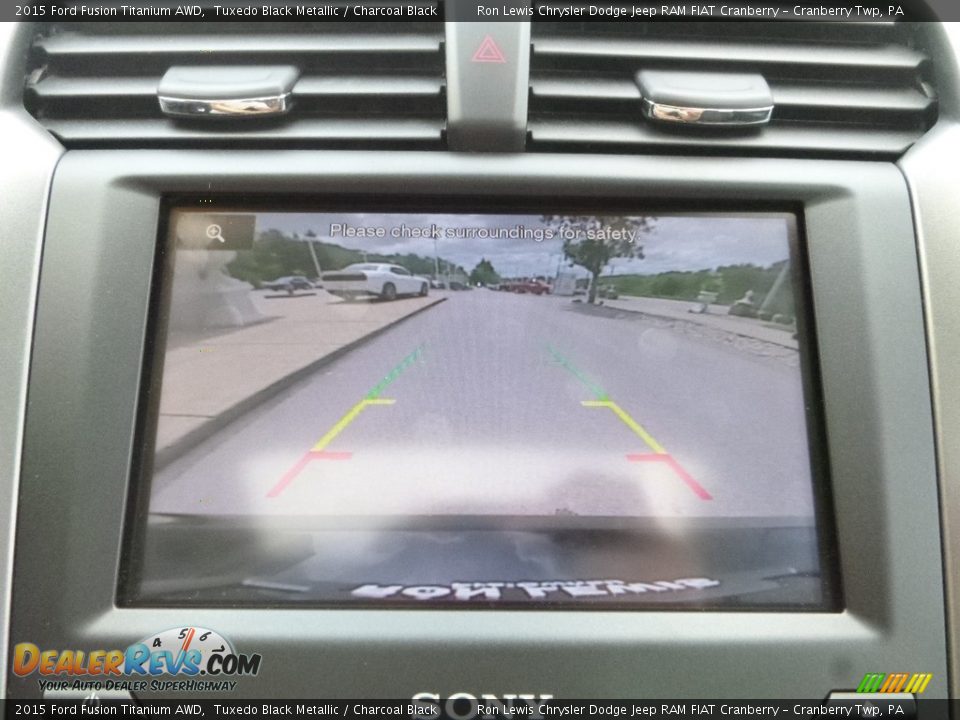 2015 Ford Fusion Titanium AWD Tuxedo Black Metallic / Charcoal Black Photo #19