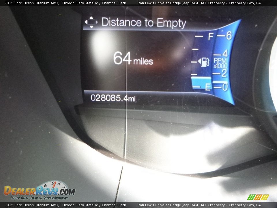 2015 Ford Fusion Titanium AWD Tuxedo Black Metallic / Charcoal Black Photo #20