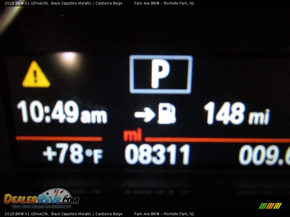 2018 BMW X1 xDrive28i Black Sapphire Metallic / Canberra Beige Photo #27