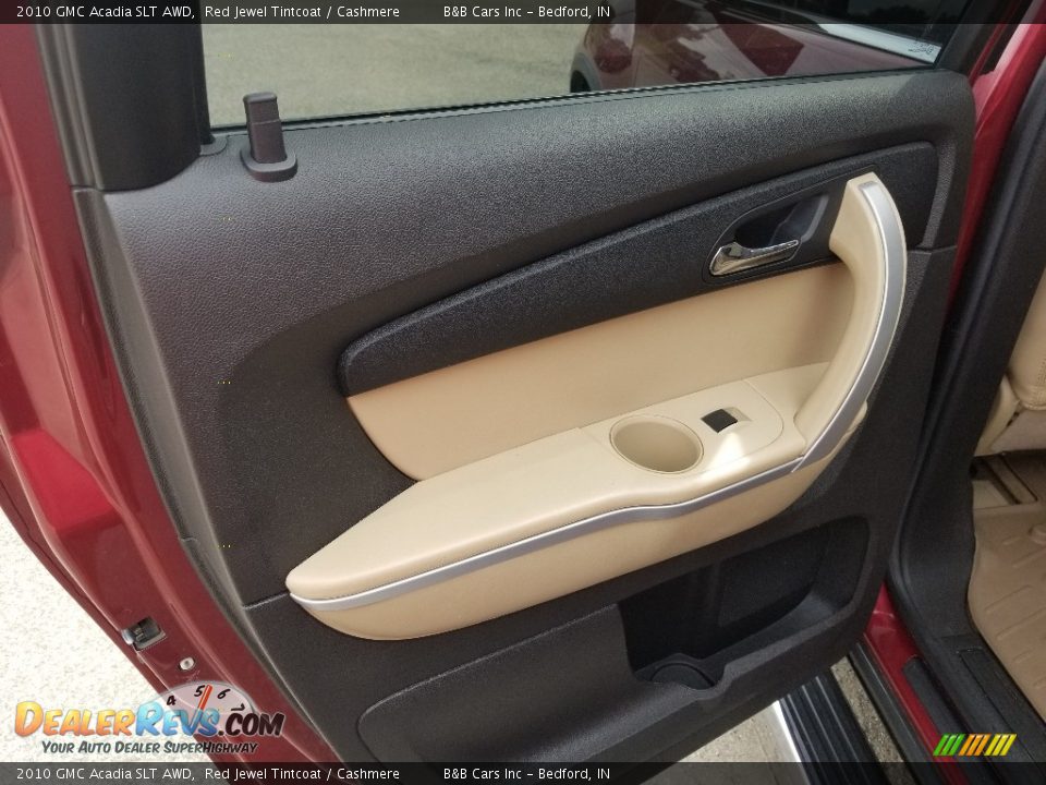 2010 GMC Acadia SLT AWD Red Jewel Tintcoat / Cashmere Photo #17