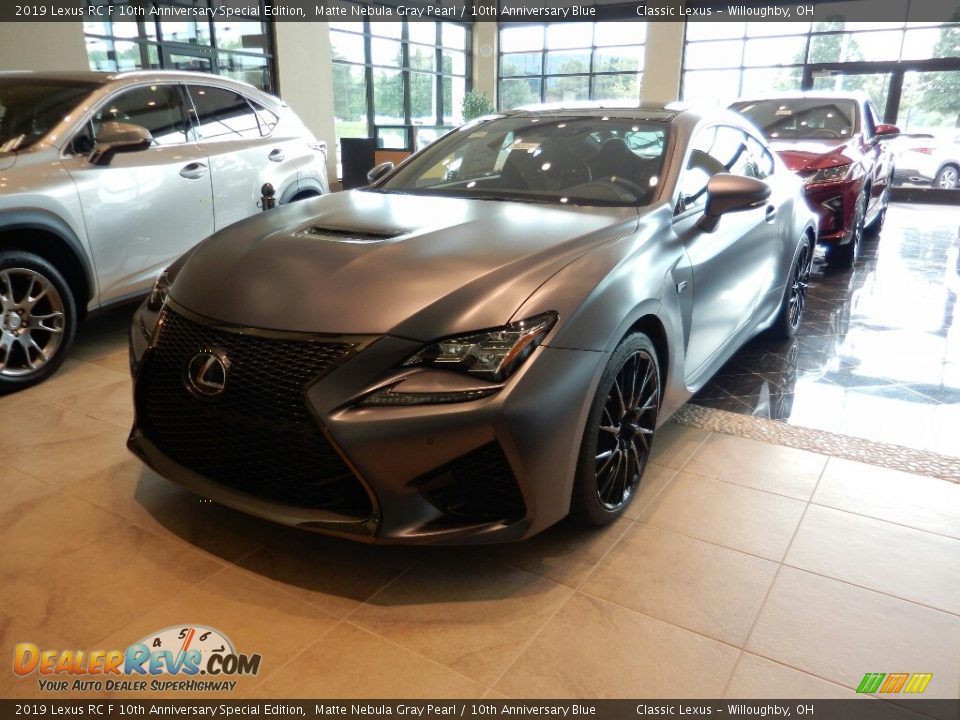 2019 Lexus RC F 10th Anniversary Special Edition Matte Nebula Gray Pearl / 10th Anniversary Blue Photo #1