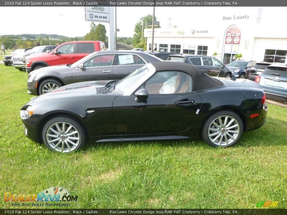 2019 Fiat 124 Spider Lusso Roadster Black / Saddle Photo #2