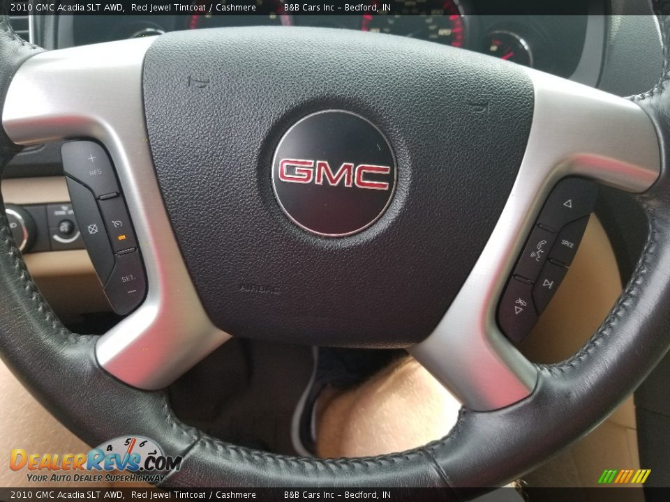 2010 GMC Acadia SLT AWD Red Jewel Tintcoat / Cashmere Photo #29