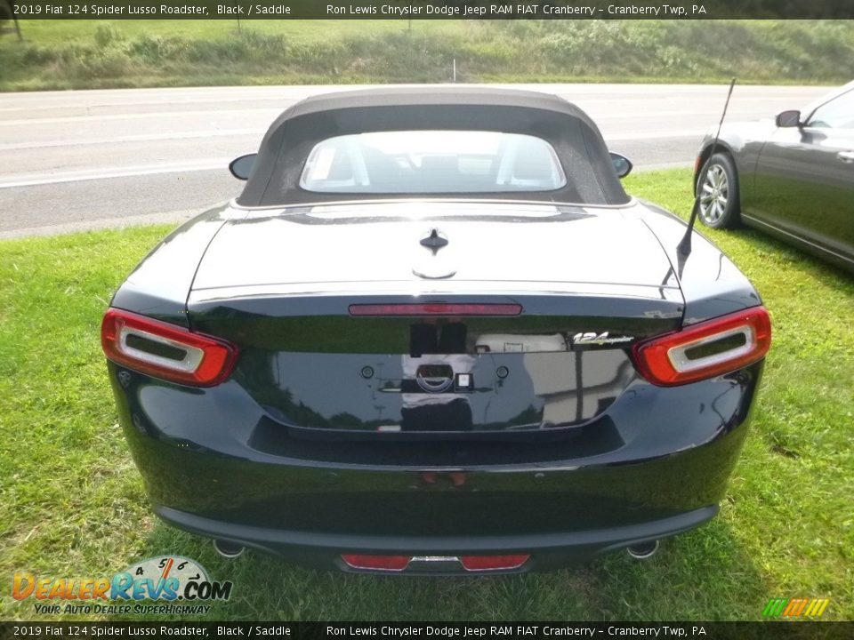 2019 Fiat 124 Spider Lusso Roadster Black / Saddle Photo #4