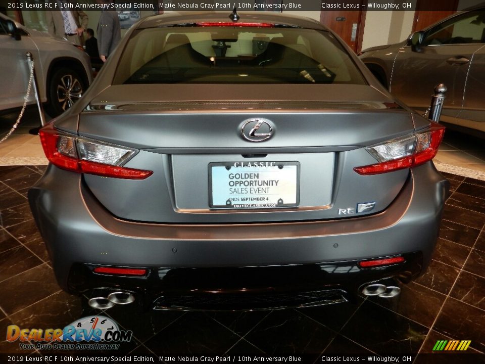 2019 Lexus RC F 10th Anniversary Special Edition Matte Nebula Gray Pearl / 10th Anniversary Blue Photo #5