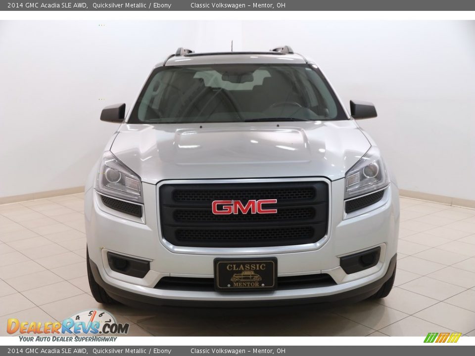 2014 GMC Acadia SLE AWD Quicksilver Metallic / Ebony Photo #2