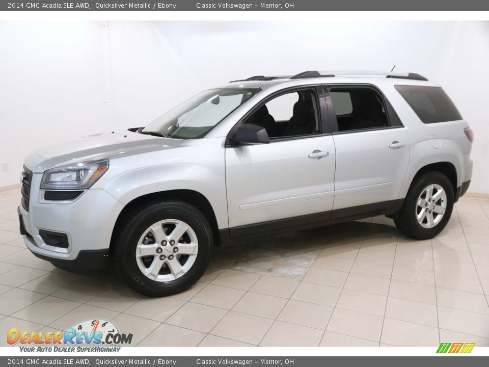 2014 GMC Acadia SLE AWD Quicksilver Metallic / Ebony Photo #3
