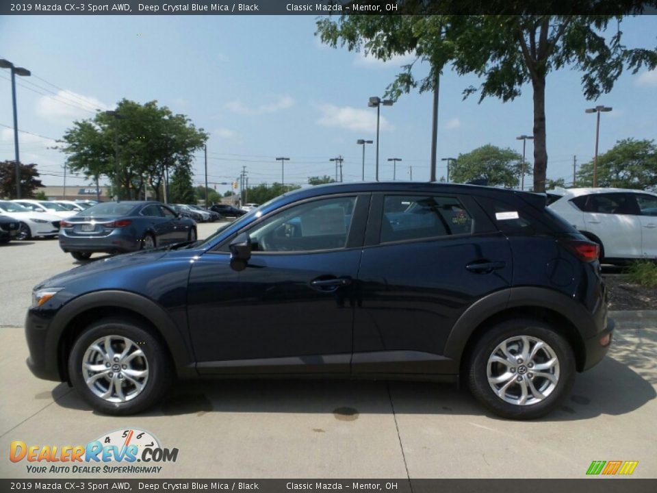 2019 Mazda CX-3 Sport AWD Deep Crystal Blue Mica / Black Photo #2